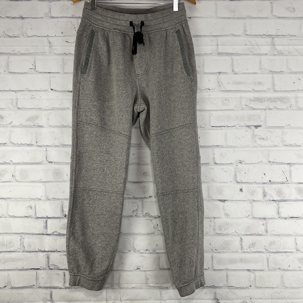 Lululemon Jogger Pants Men's Medium Tapered Sweatpants Gray Elastic 30" Inseam